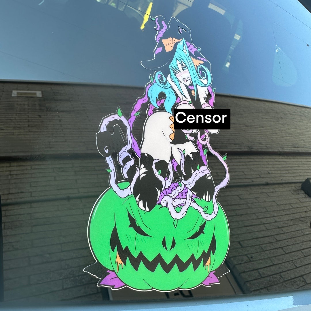 Pervy Pumpkin 6.5 Car Sticker NSFW - Etsy