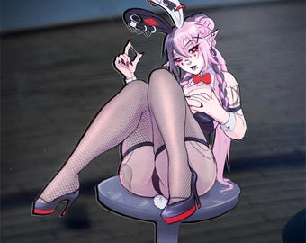 Sticky Bunny 6’’ Car Sticker  (PreOrder)