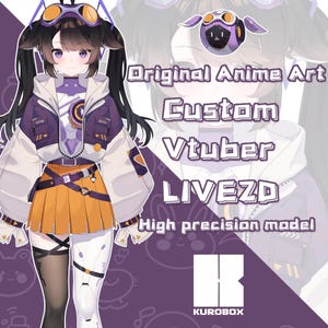 Premade VTUBER!!Custom Vtuber Live2D Model Commission, Character Design, Rigging