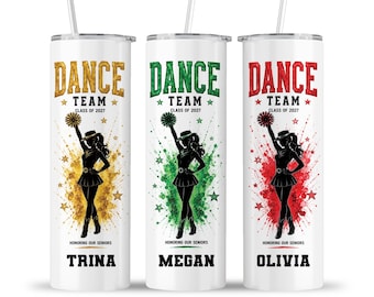 Senior Night Dance Team Tumbler: Class of 2027 Drill Squad Dancing Athlete Graduation Cup