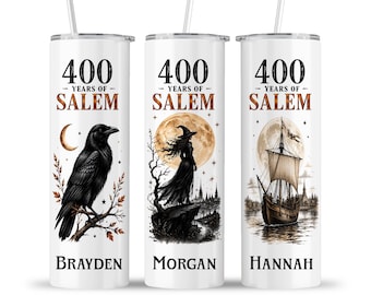 Salem 400th Anniversary Tumbler: Witches Festival Halloween Weekend Memorial - Keepsake Cup