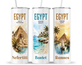Egypt Culture Tumbler: Sphinx Pyramid Coast Friends Family Vacation Africa Travel Cup