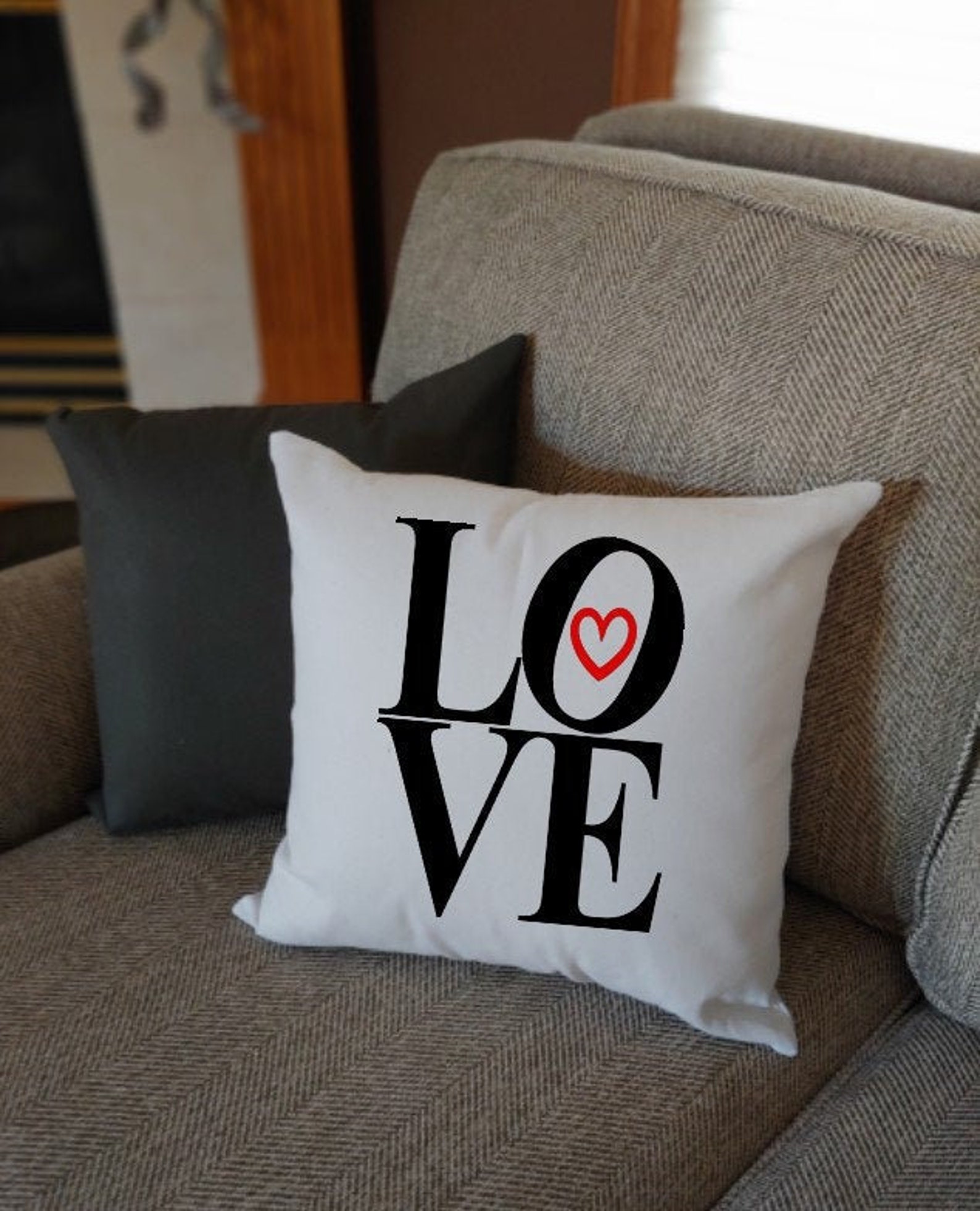 Love Pillow Cover Love Decor Valentine Day Decor Valentines Day Gift