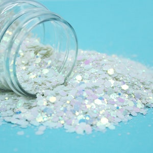 Chunky Iridescent Razzle Dazzle  Opal Glitter - 1oz shaker