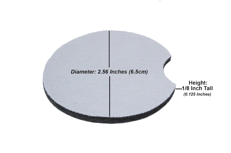 Bulk Blank Neoprene Sublimation Car Coasters Cup Holder Etsy