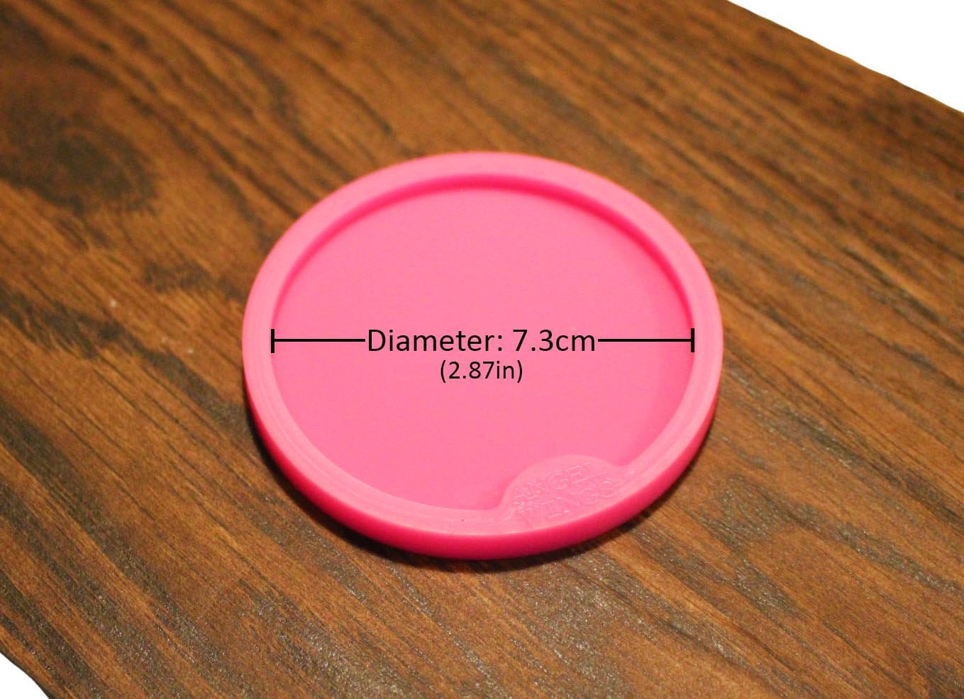 Car Coaster Mold - Shiny 7.3cm LARGE | READ dimensions in picture AND…