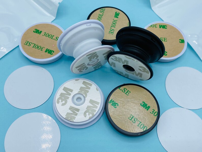 Sublimation blank SUBLIMATION Phone Handle Blanks Black or white Cell Phone Accessory Fits all phones