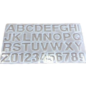 Alphabet Silicone Mold | Letter Mold | for Keychains | silicone mold | DIY resin, chocolate, polymer, etc