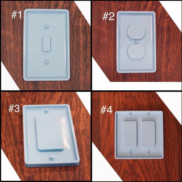 Silicone Light or outlet Cover Mold | Silicone Toggle Rocker Cover mold | Outlet Cover mold