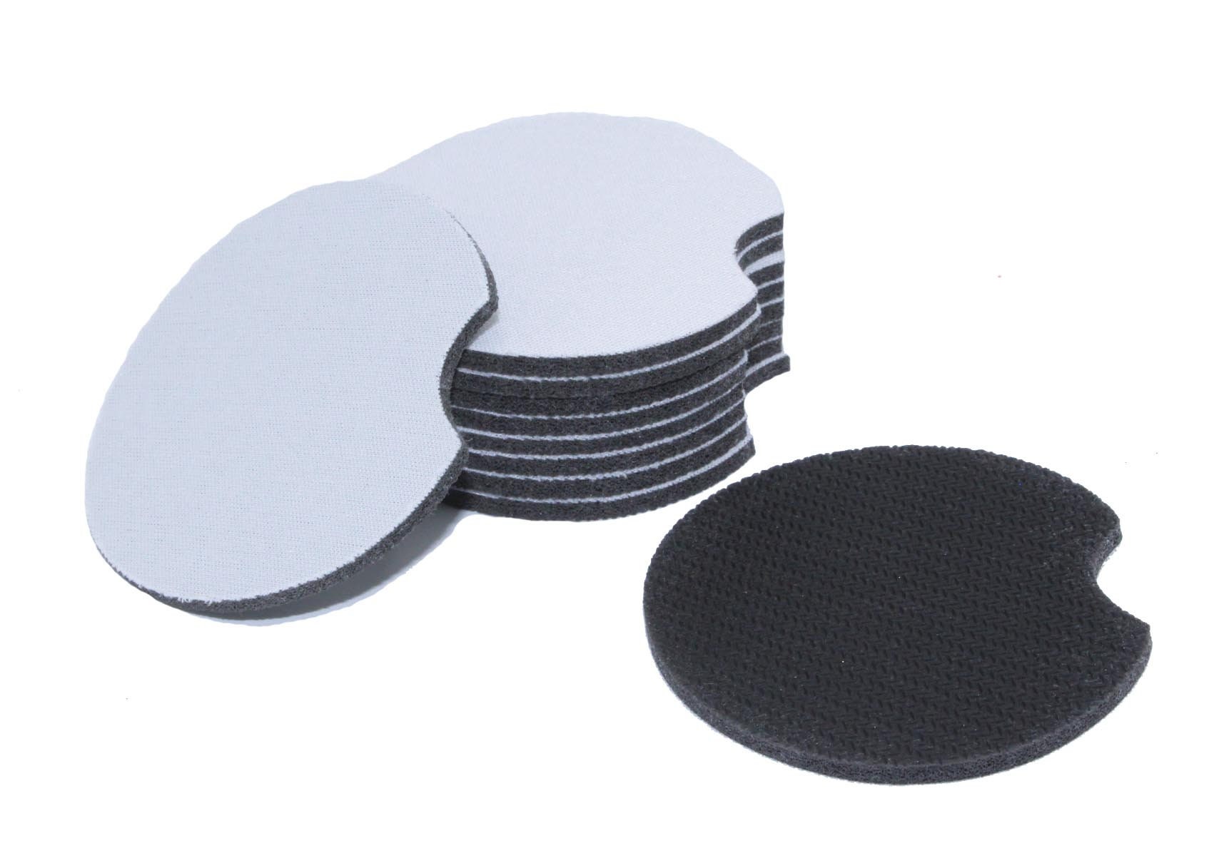 5mm Thick Car COASTERS Sublimation BLANKS Neoprene With Rubber Backing 100%  Polyester Dye Sublimation Blanks Car Accessories 