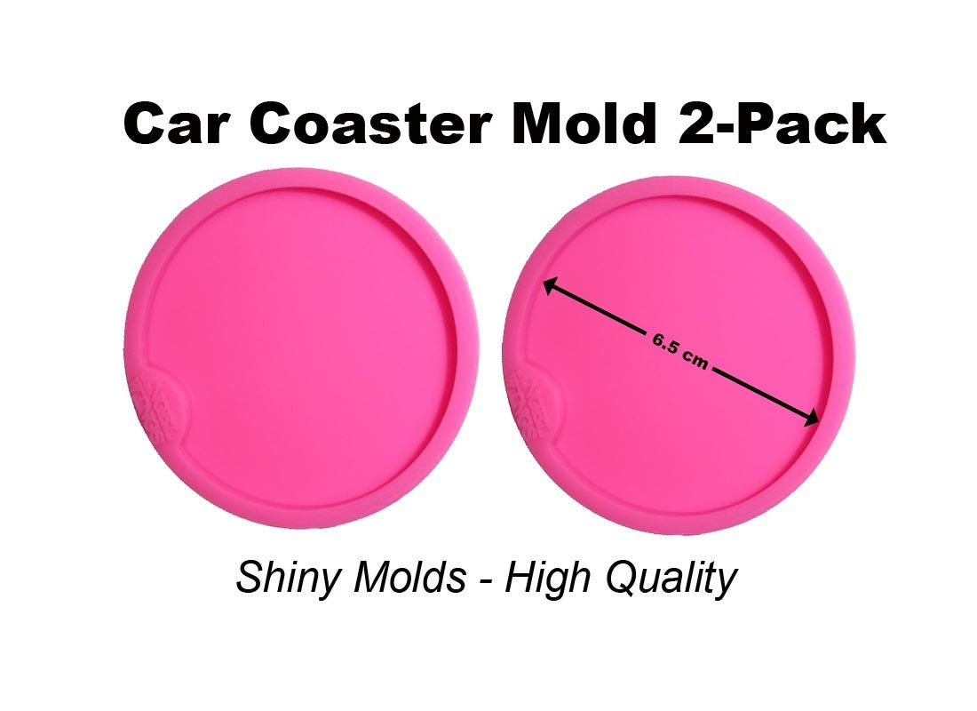 Car Coaster Molds - 2 Units - Shiny SMALL - 6.5cm | Please READ dimen…