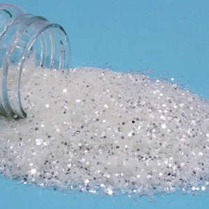 Silver Bling Boss Mirrored Disco Ball - Medium Flake Glitter - 1oz shaker
