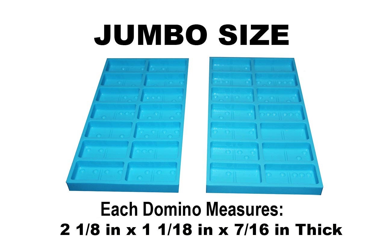 JUMBO Size Double Six Domino Set Silicone Mold for Epoxy/Resin and Cr…