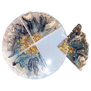 Silicone Geode Coaster Mold - 8in
