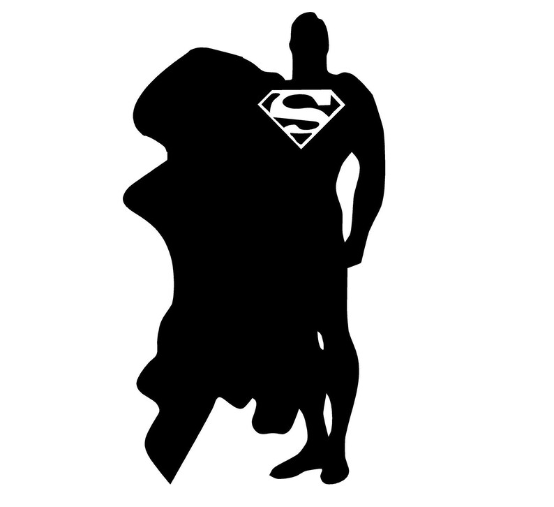 Superman decal 3 sizes to choose from Removable Vinyl Wall Etsy
