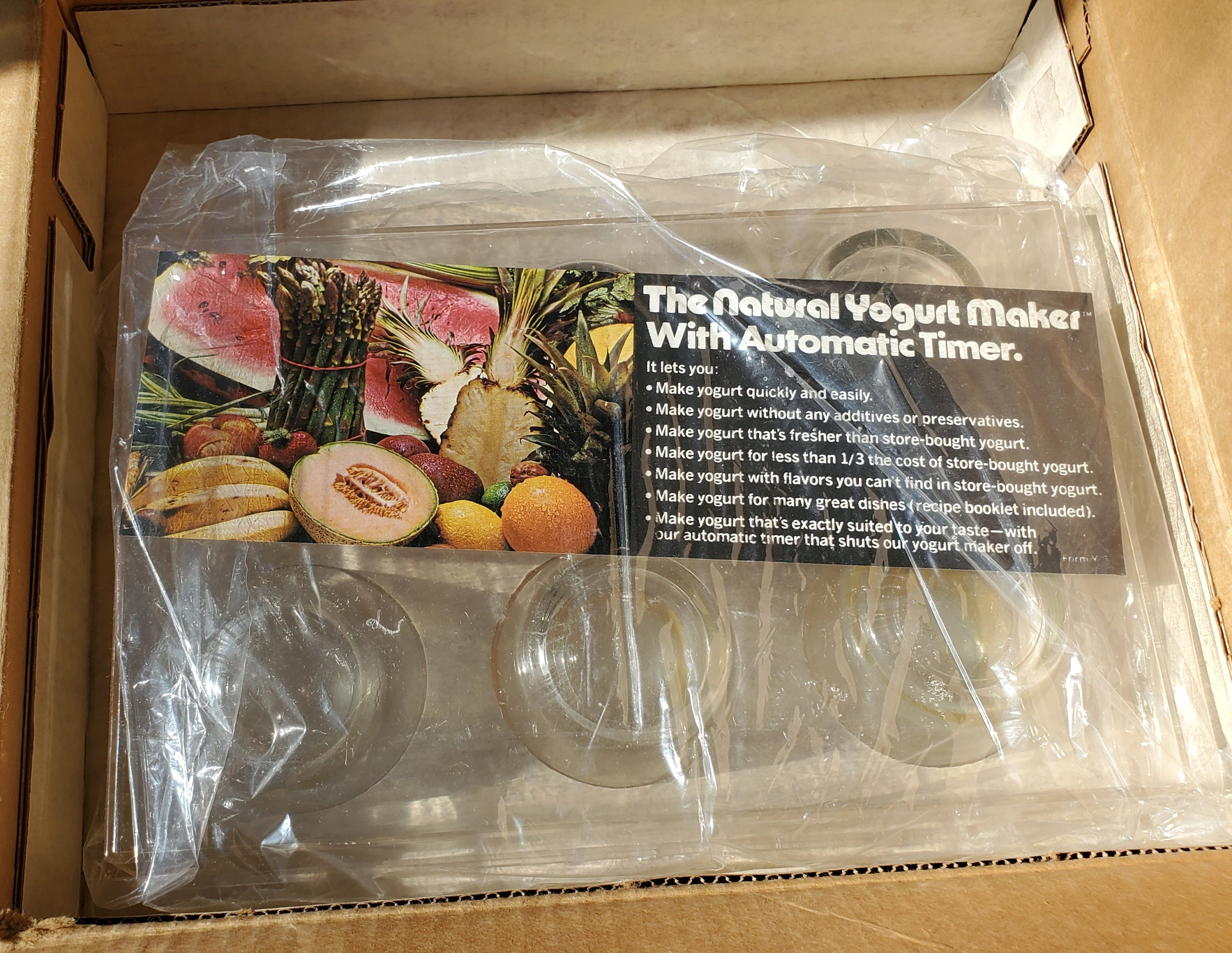 Contempra Natural Yogurt Maker Vintage in Original Box Yellow Etsy