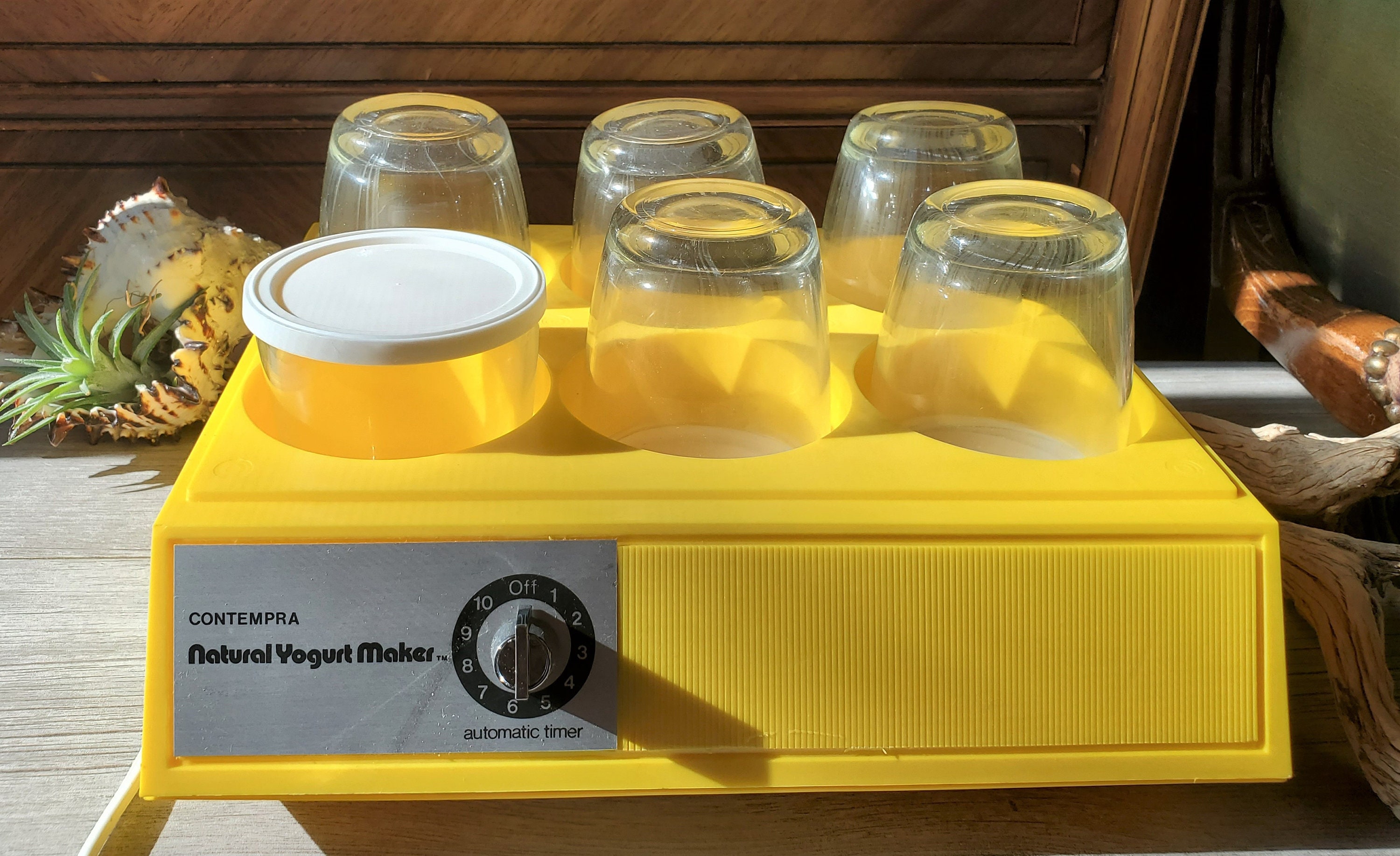 Contempra Natural Yogurt Maker Vintage in Original Box Yellow Etsy