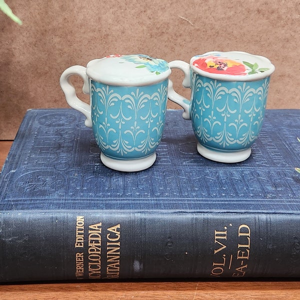 Pioneer Woman salt and pepper shakers  Melody Floral   ceramic shakers