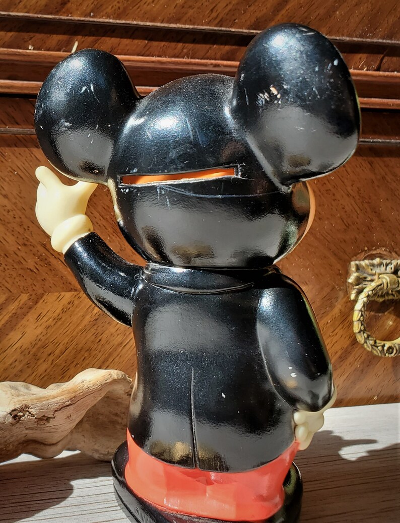 Mickey Mouse Coin Bank 1940s Vintage Made in Korea Walt Etsy