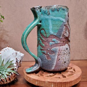 Pitcher vase creamer hand thrown art pottery  studio pottery
