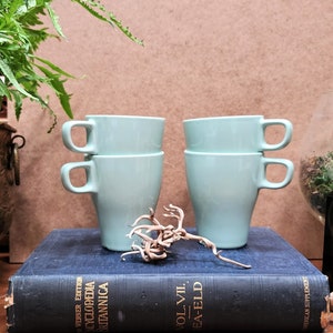 IKEA Fargrik cups  stacking  set of 4   Seafoam