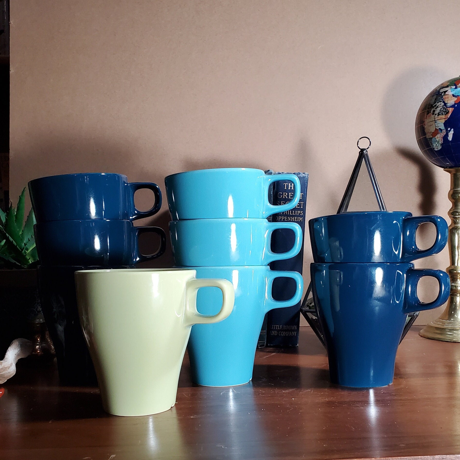 IKEA White Stackable Coffee Mugs New - 50 Cents Each - 2 for $ 1