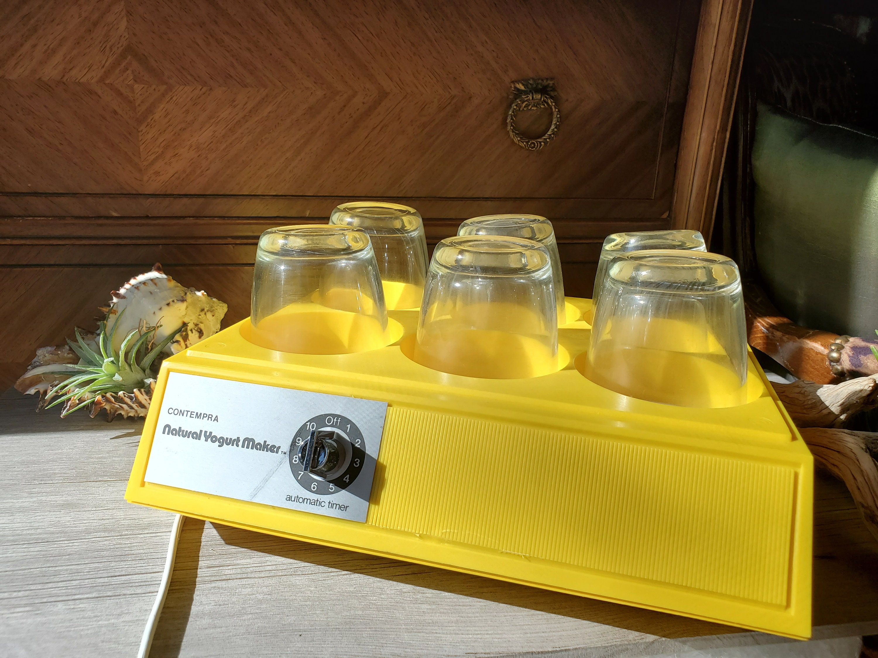 Contempra Natural Yogurt Maker Vintage in Original Box Yellow Etsy