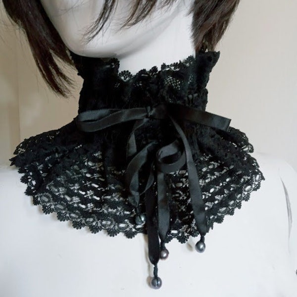 Victorian Style Detachable Collar, Cottagecore Style, Ruffled Choker, Gothic Collar, Vintage Lace Removable Collar,Fake Collar,Boho Style
