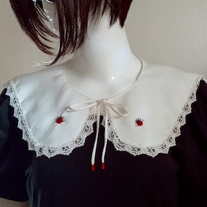 Oversize Cottagecore Collar, Lolita Collar, Anime Collar, Vintage Collar, Victorian Collar, Removable, Detachable Collar, Sailor Collar