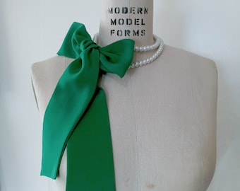 Trendy Skinny Scarves Set Of Two, Skinny Tie, Neck Bow, Scarf With Faux Pearls Collar, Neck Tie, Coquette Bow Sash, Hat/Bag Bow