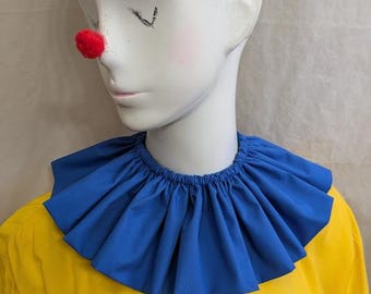 Royal Blue Clown Collar, Removable ,Cosplay Collar, Adjustable Clown Collar, Circus, Festival, Carnival.