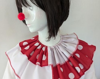 Polka Dot Clown Removable Collar,Detachable Clown Collar, Polka Dot Collar, Cosplay Collar