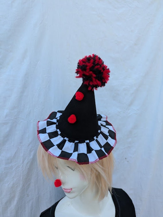 帽子 hhw ILL ZUJO CIRCUS hat Yellow and Red hat clown for Circus Performance, Makeup