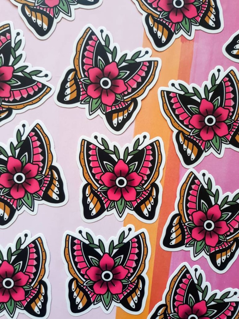 Butterfly Stickers Butterfly Laptop Stickers Butterfly Car Etsy