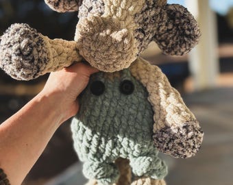 Crochet Cow Plushie | Handmade Snuggler