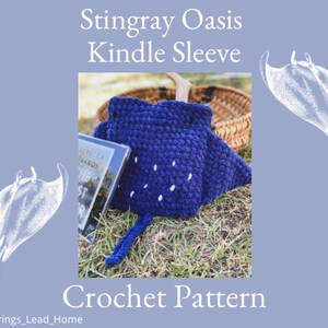 Stingray Kindle-fodral Oasis virkmönster, Oasis Kindle-fodral, Oasis Kindle, Kindle-fodral, Kindle-tillbehör, Kindle-eran, e-läsare