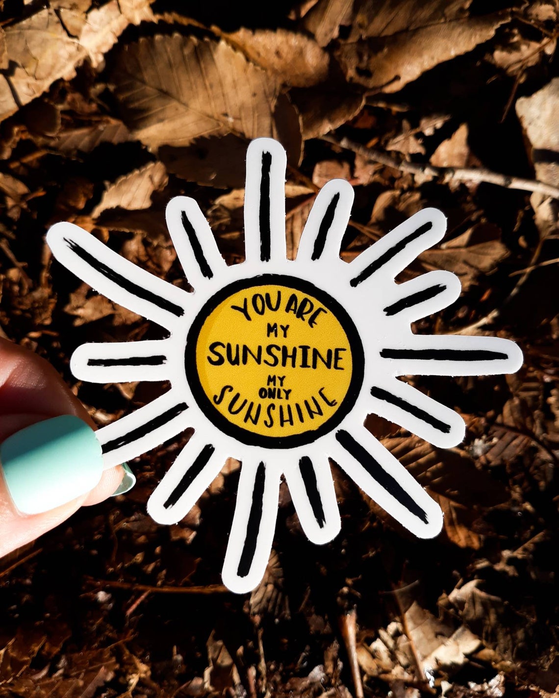You Are My Sunshine Vinyl Sticker Waterproof Sticker - Etsy