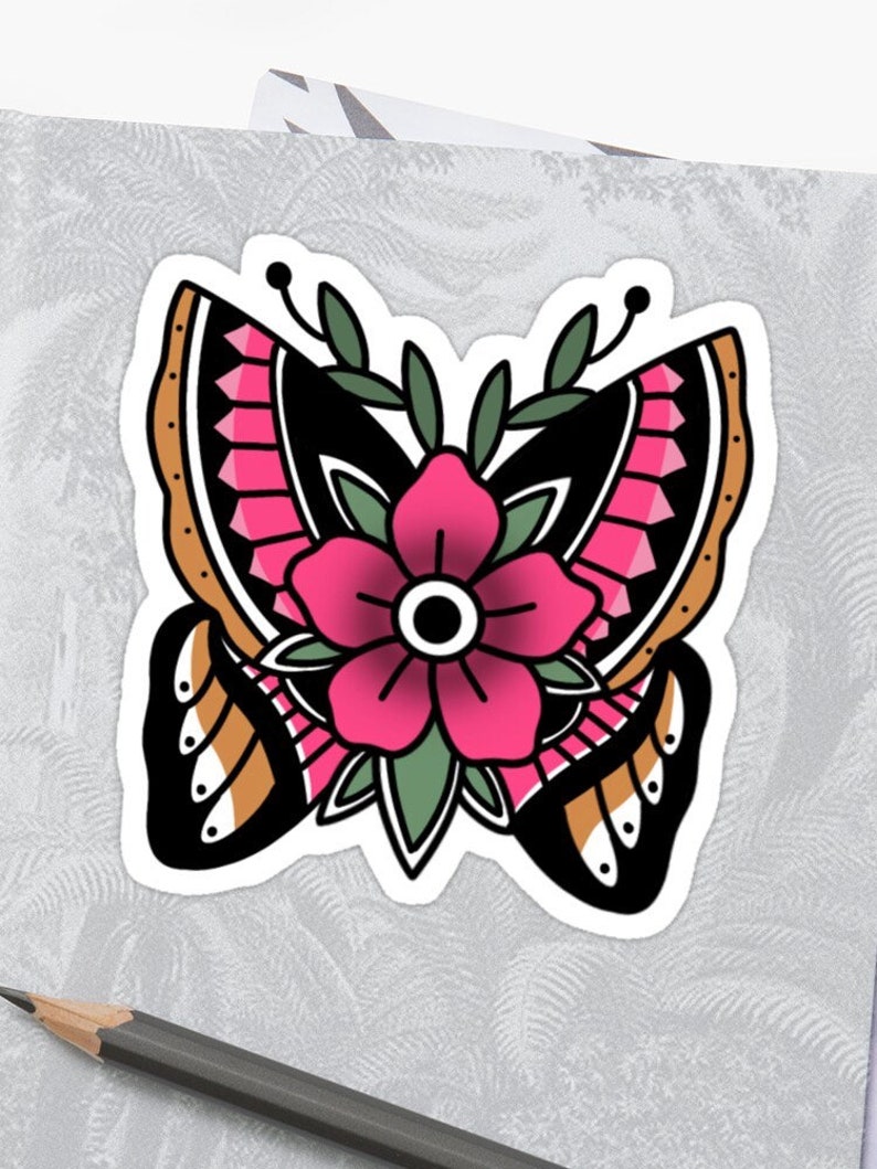 Butterfly Stickers Butterfly Laptop Stickers Butterfly Car Etsy