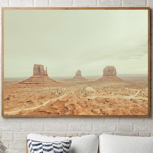 Desert photography, arizona desert, monument valley, landscape print, western decor, boho wall art, southwestern art, travel poster, utah
