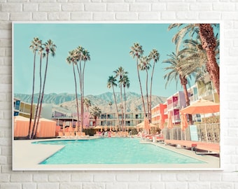 Saguaro Hotel Palm Springs Print: Pastel California Decor