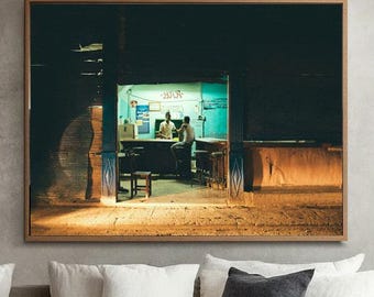 Havana Night Photography : Cuban Bar, Fine Art Print