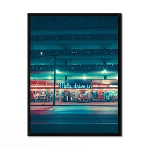 Mels Drive In Print, san francisco Print, Vintage Neon Sign, Retro Decor, California Wall Art, vintage wall art, , Diner print,  Restaurant