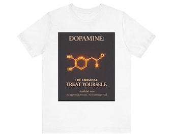 Dopamine Molecular Structure Tee | The Original Treat Yourself chemistry shirt