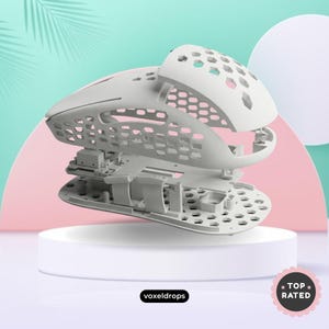 Custom Wireless S2 Gaming Mouse Conversion Kit | Superlight G305 Mod | Magnetic Assembly