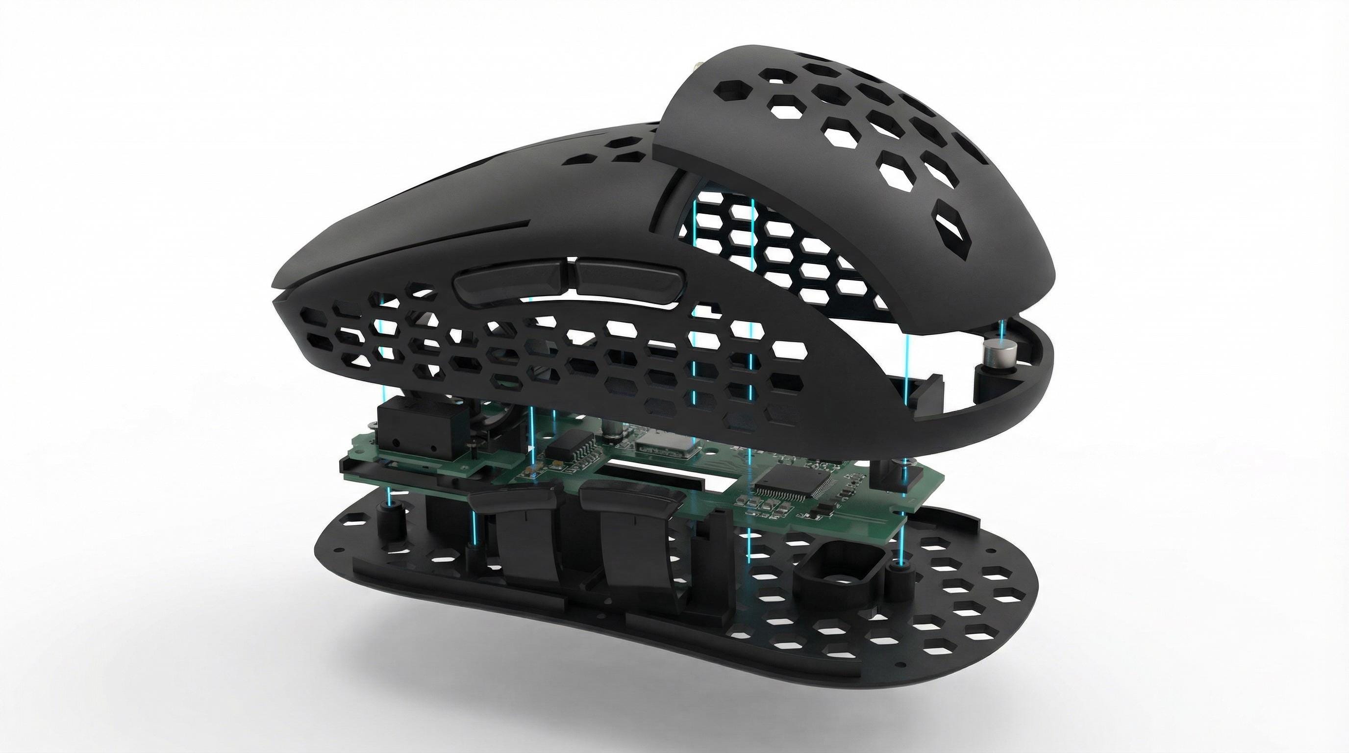 Custom Wireless S2 Gaming Mouse Conversion Kit | Superlight G305 Mod ...