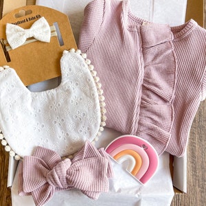 Newborn Baby Girl Gift Box, Welcome Home New Baby Girl Gift Basket, Baby Shower Gift Box Girl, Newborn Girl Baby Gift