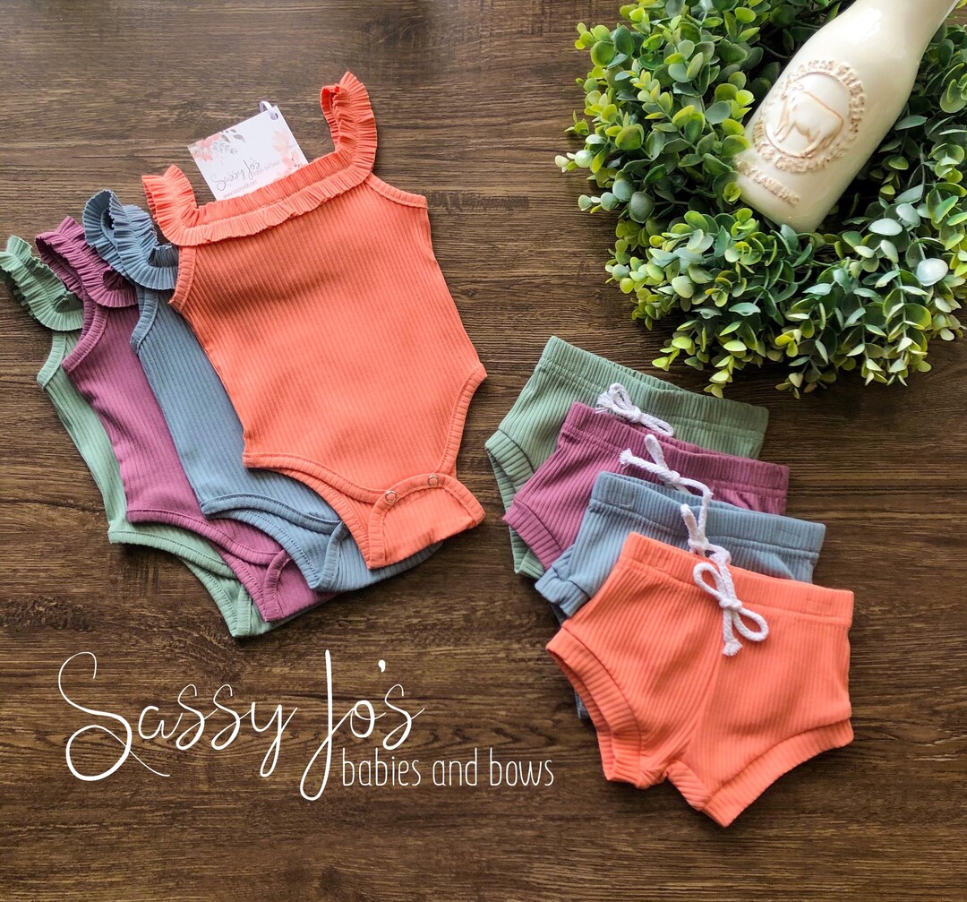 ROMPERINBOX Toddler Girl Tank Tops 3 Pack - Ribbed Knit Halter Camisoles