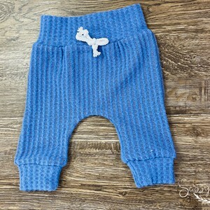 Baby Boy Waffle Knit Joggers, Newborn Boy Pants, Baby Shower Boy Gift, Baby Boy Clothing, Waffle Knit Baby Pants