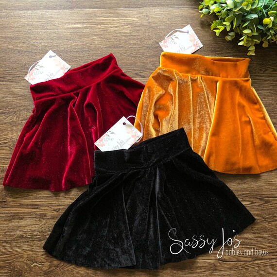 Baby Girl Velvet Mini Skirt Toddler Girl Velvet Mini Skirt | Etsy