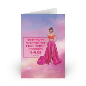 新しいSwiftie「Fearless」雲の中のグリーティングカード